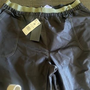 NWT CARDI B REEBOK TRACK/ JOGGER PANTS-SZ 2X BLACK AND ARMY GREEN